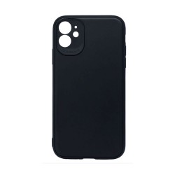 Funda de Silicona Suave con Marco de Cámara para Apple iPhone 11 Negra